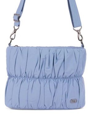 Flounce CloudGo Ruched Crossbody Bag in Bluebell